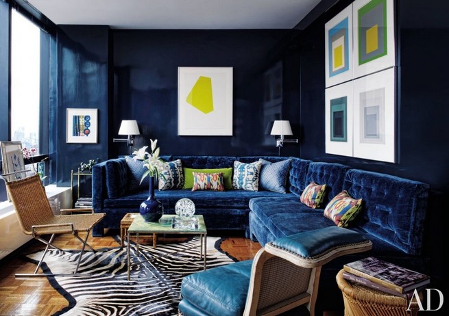 10 Lavish Blue Living Rooms to Inspire you | Miami Design District